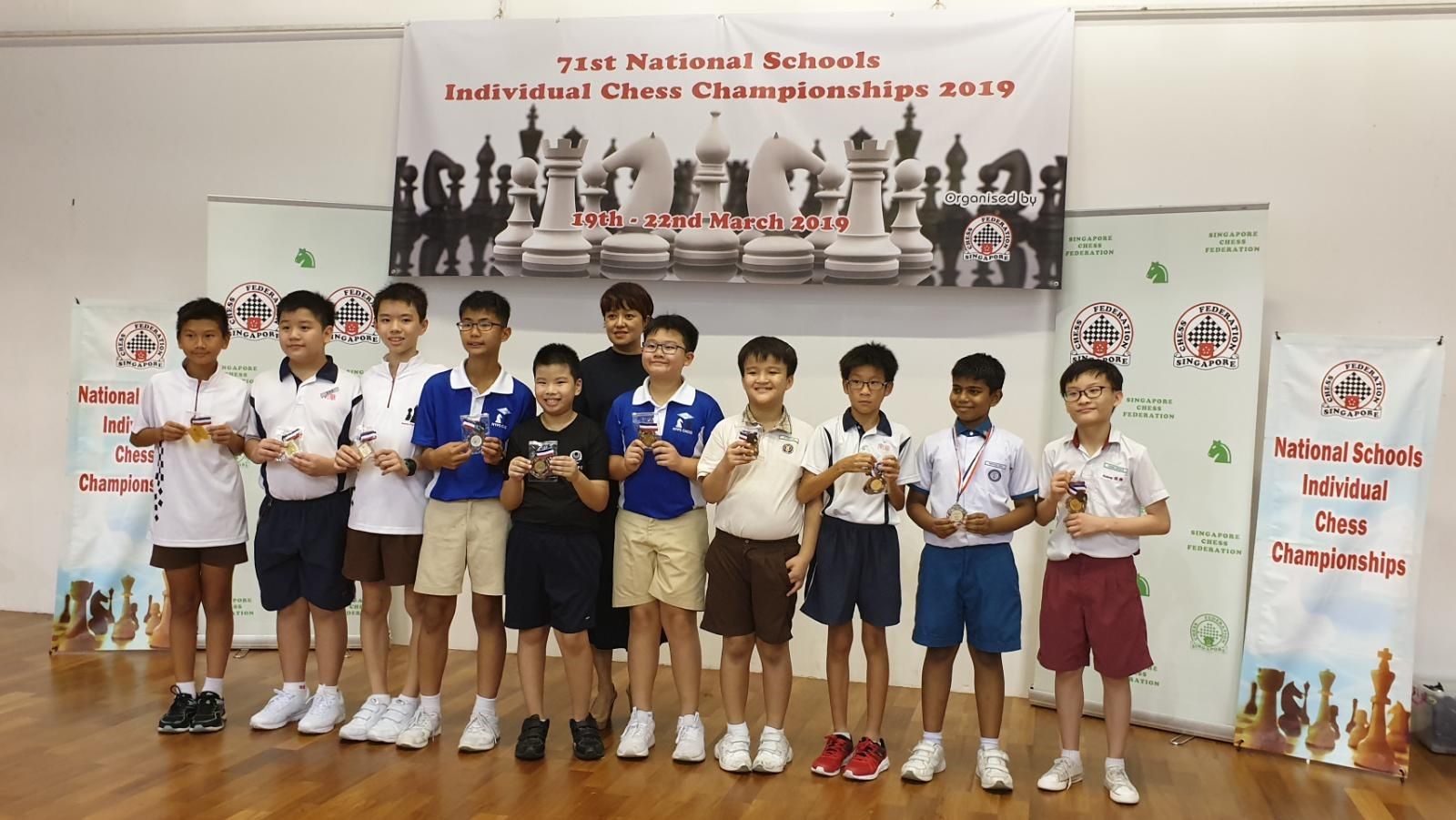 Together with other school winners for a group photo