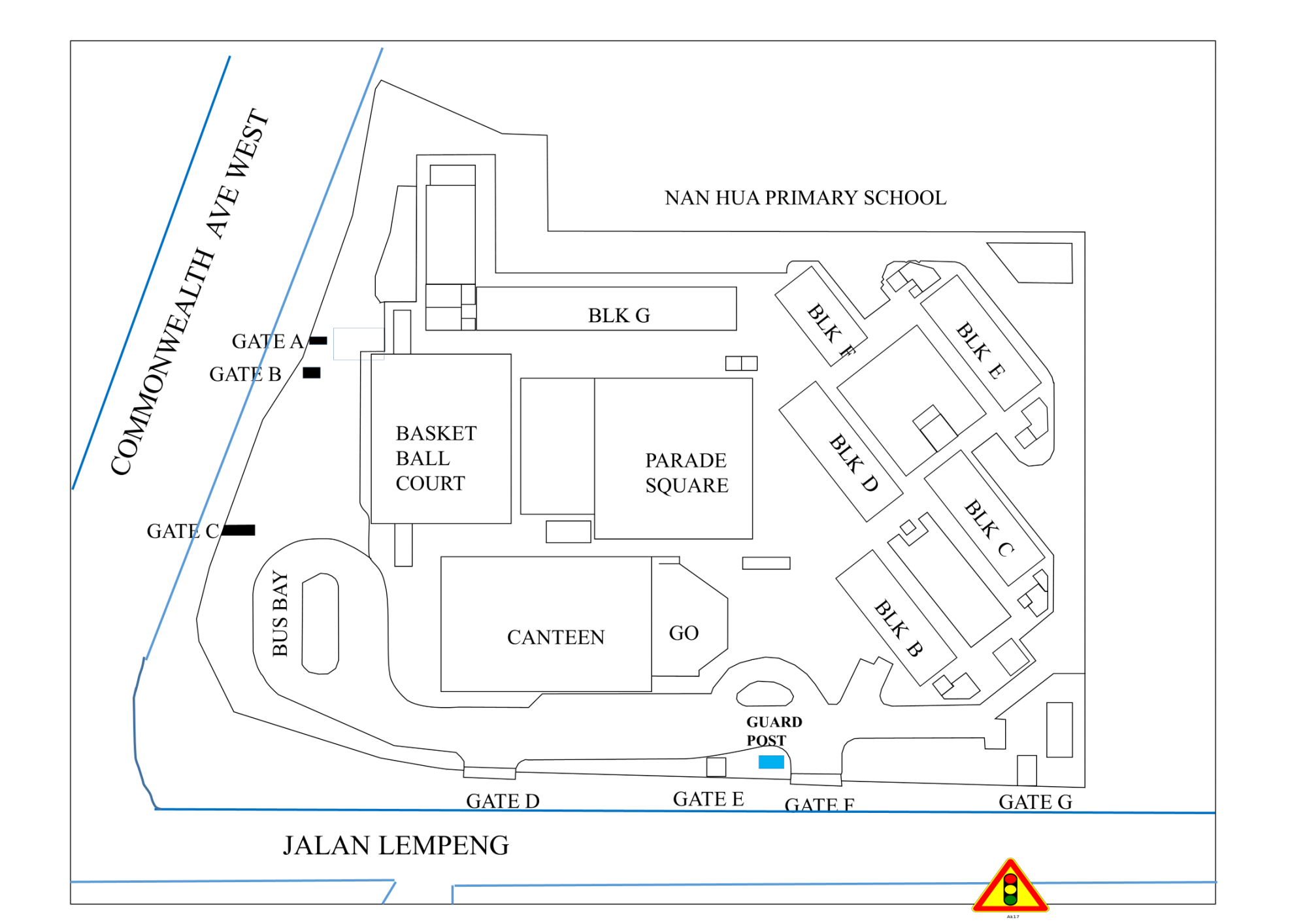 Figure 2: Locations of Access Gates